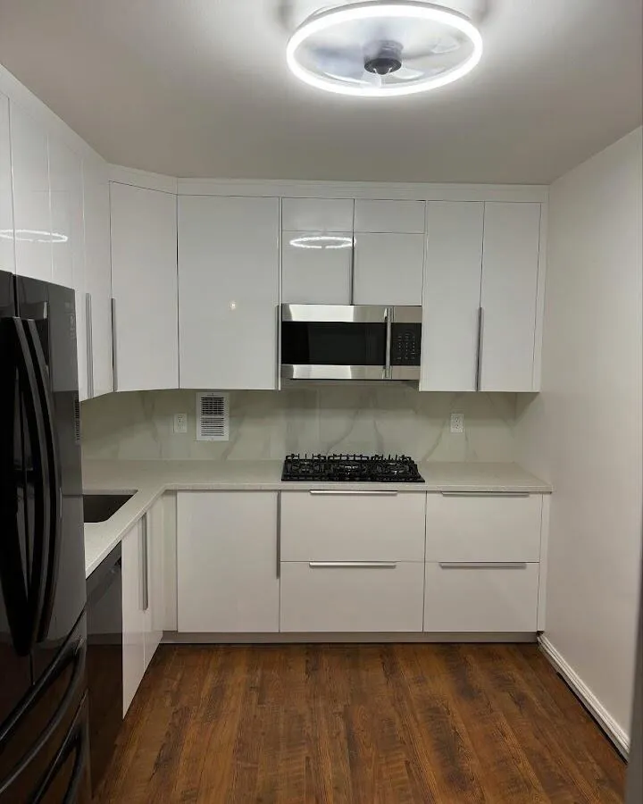 Renovated kitchen with quartz countertops in League City